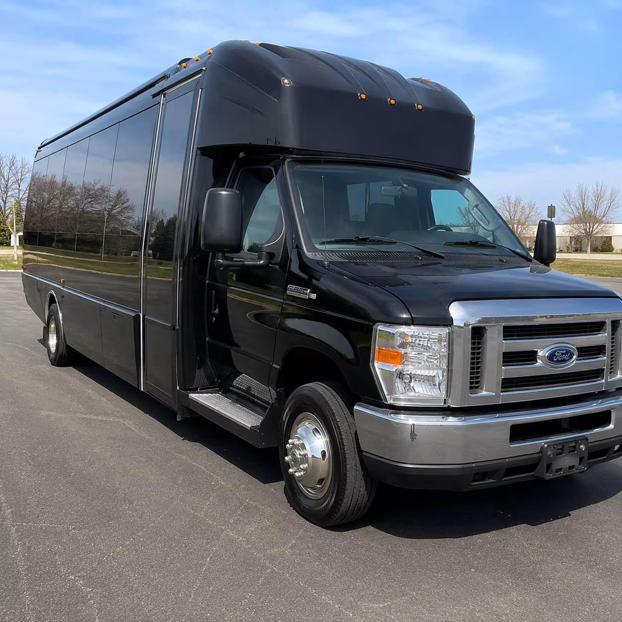Tulsa Birthday, Sweet 16, & Quinceañera Transportation party bus exterior