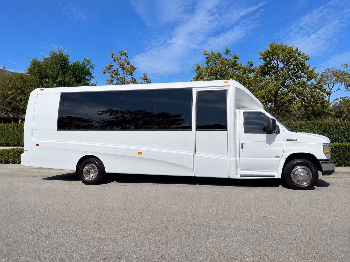 Tulsa School Event Transportation party bus exterior