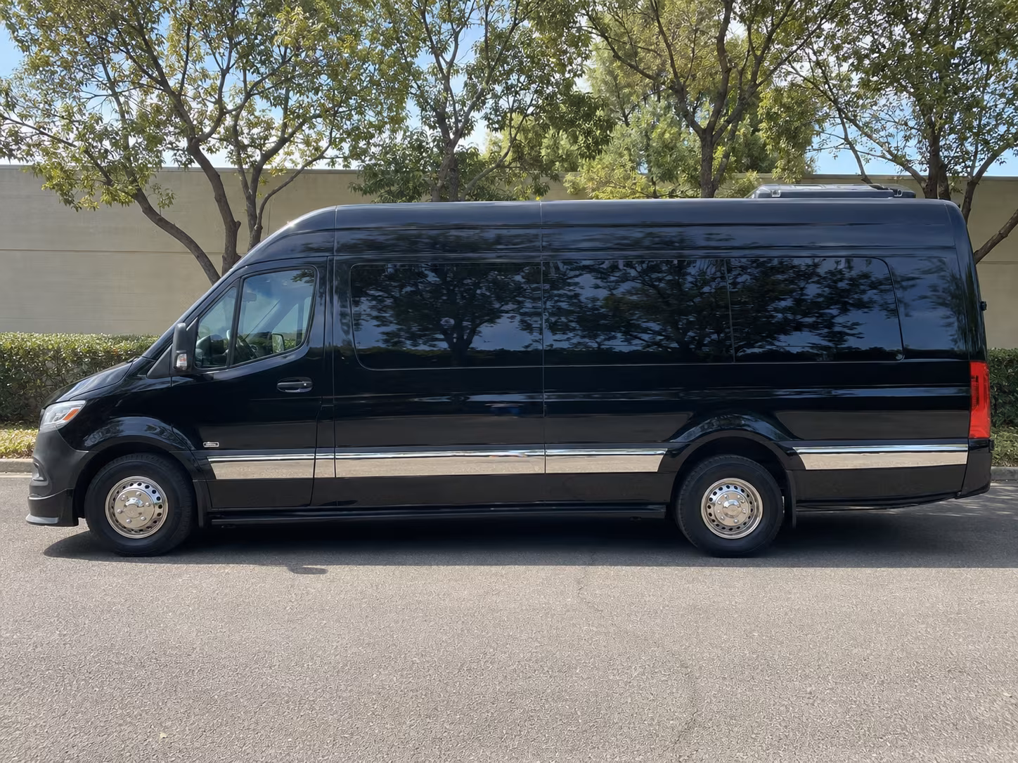 Tulsa School Event Transportation party bus exterior