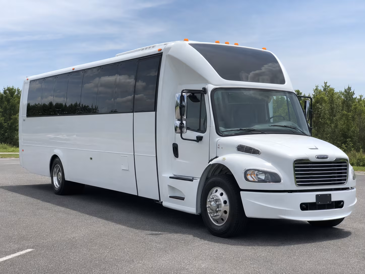 Tulsa Sporting Event Transportation party bus exterior