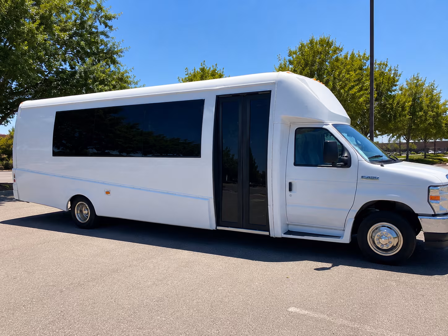 Tulsa Wedding Transportation party bus exterior
