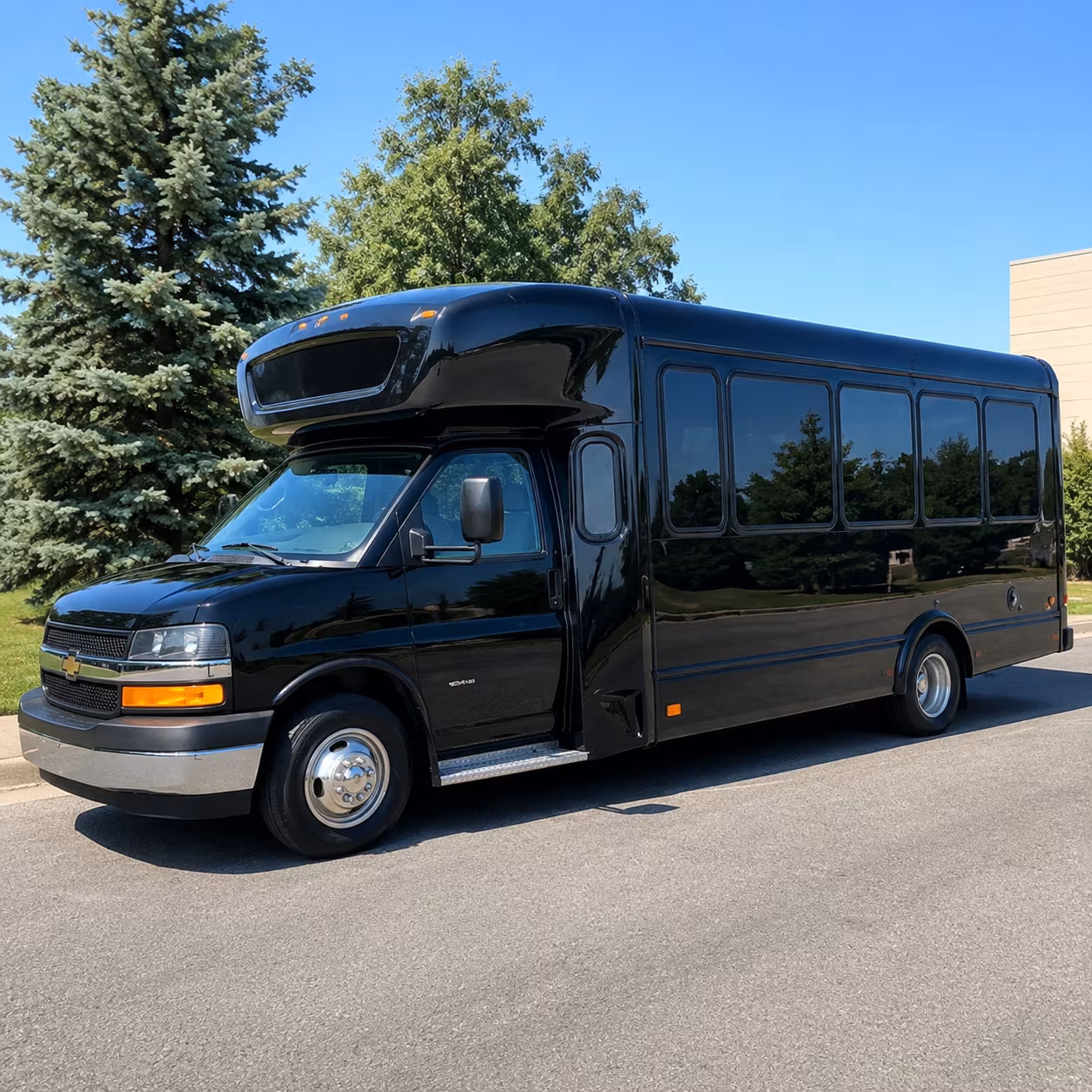Tulsa Wedding Transportation party bus interior
