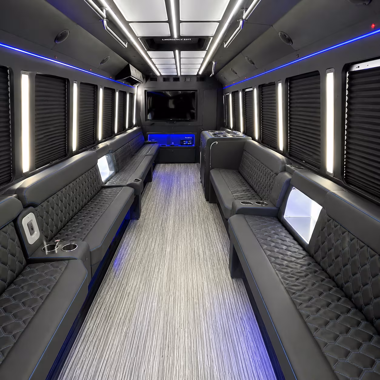 Tulsa Winery Tour & Pub Crawl Transportation party bus interior