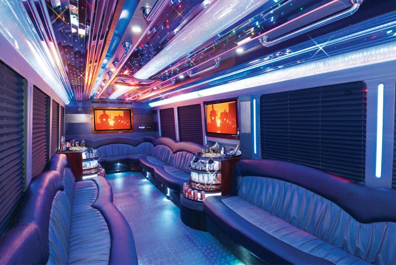 Tulsa 20 Passenger Party Bus Interior