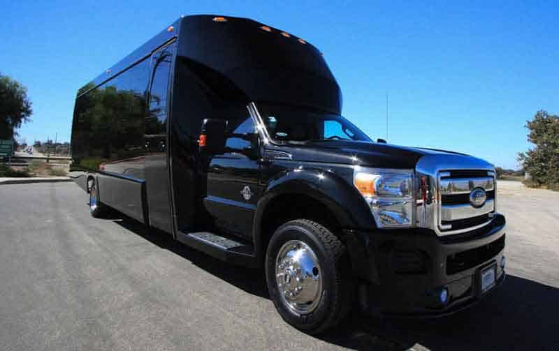 Broken Arrow 30 Passenger Party Bus Black