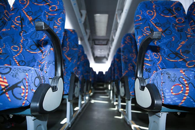 Broken Arrow 47-56 Passenger Charter Buses Interior