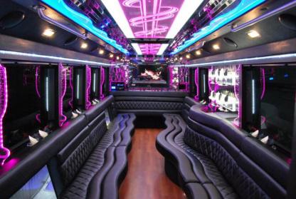 Edmond 50 Passenger Party Bus Interior